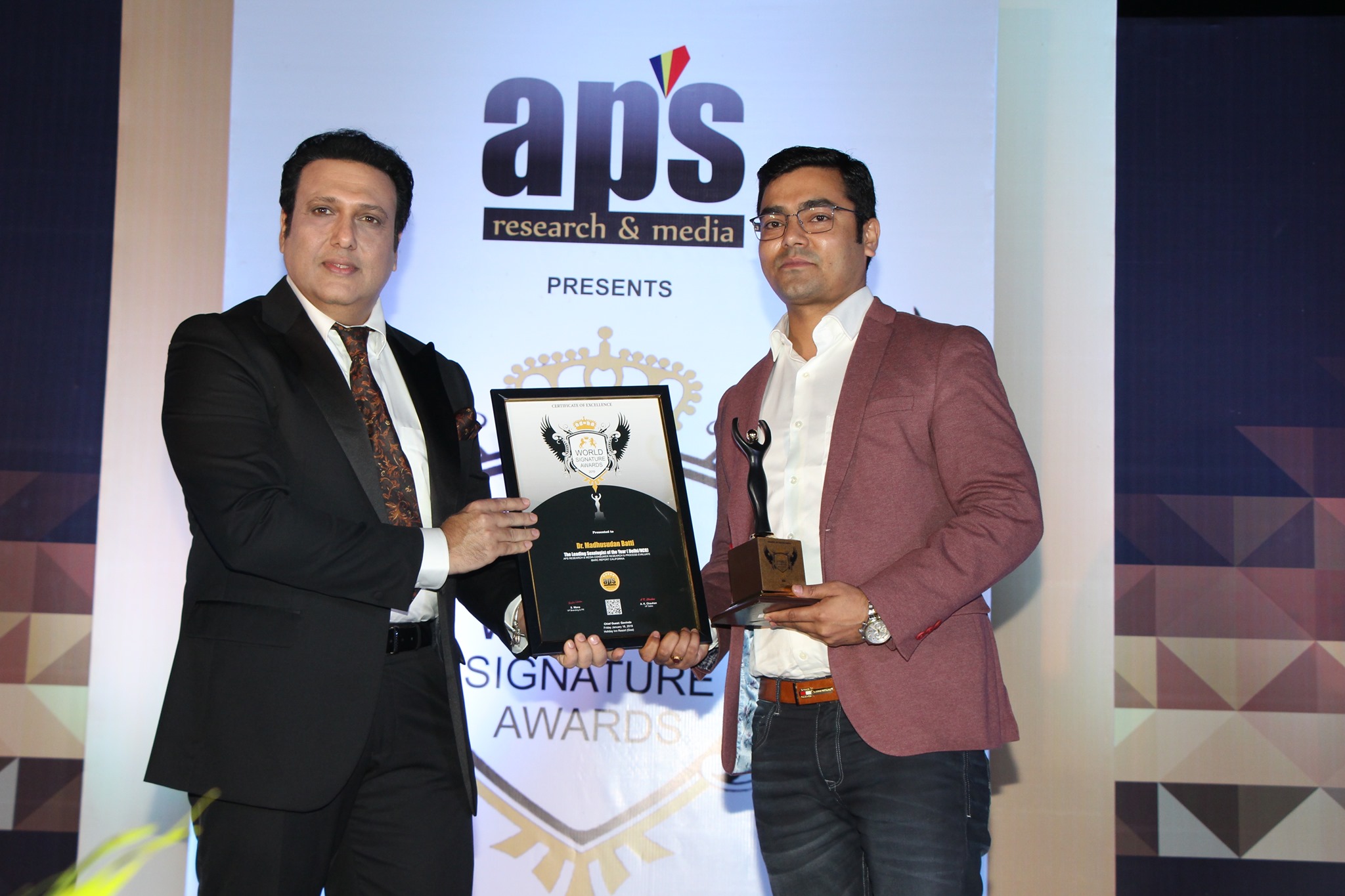 Dr. Madhu with celebrity